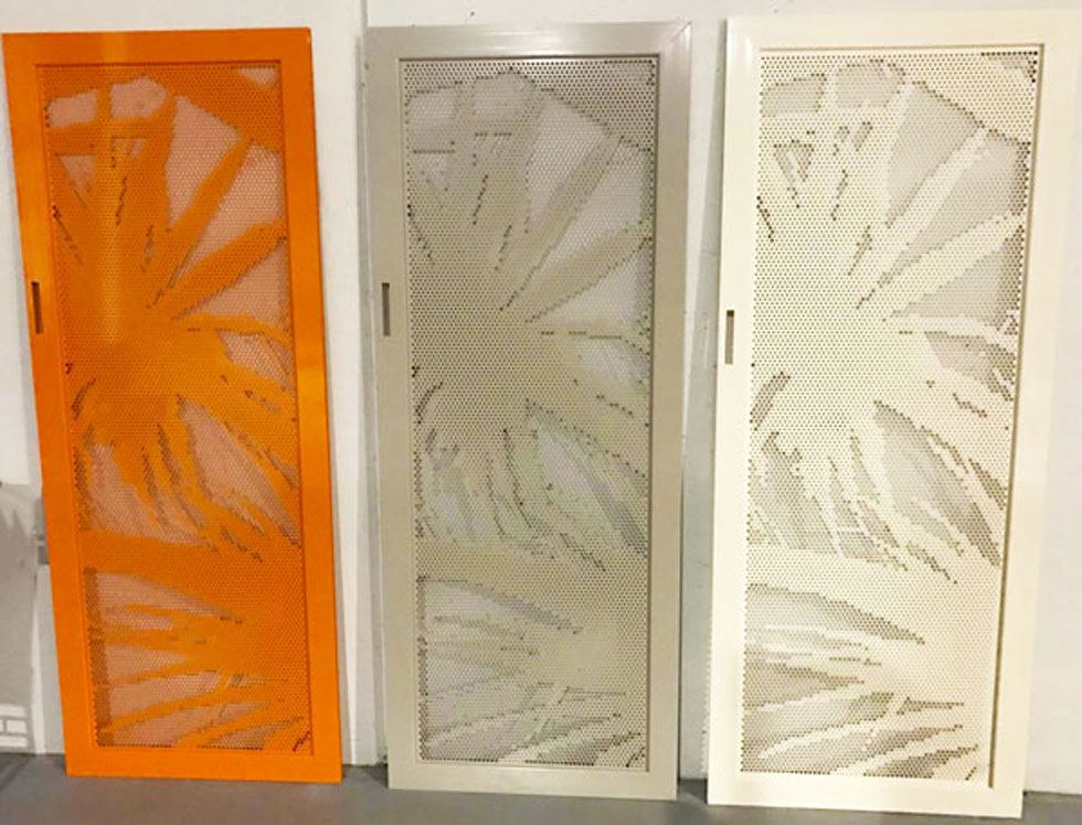 Laser cut security doors