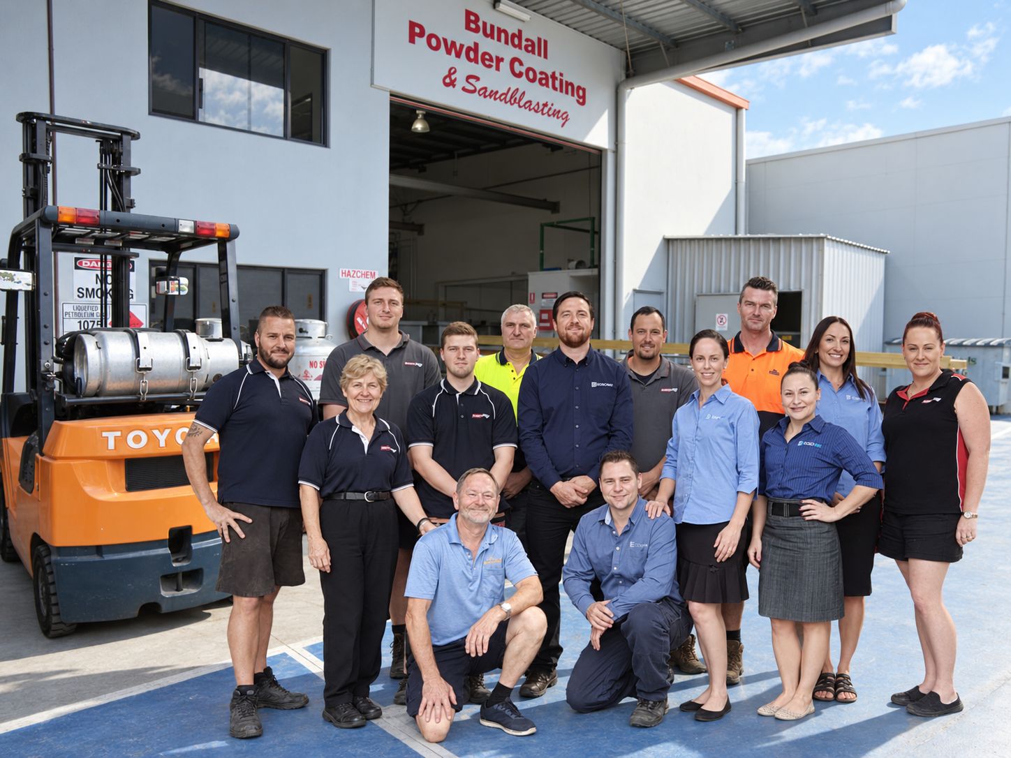 The Bundall Powder Coating team